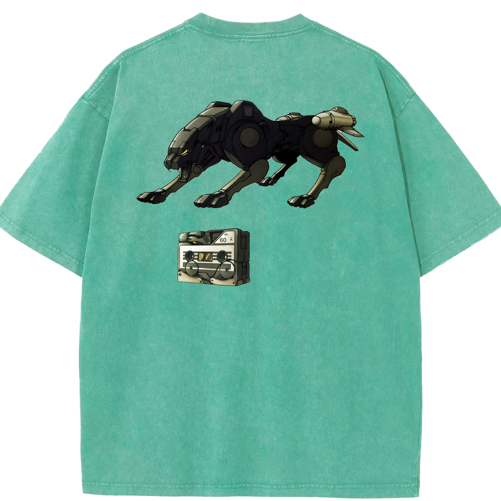 （画像用）  綿100% ヴィンテージ風 半袖Tシャツ（背面プリント）
